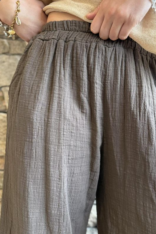 Santos Cushion Cotton Quirky Pant Chocolate